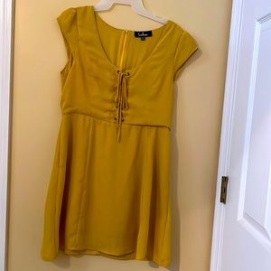 Lulus mustard yellow mini